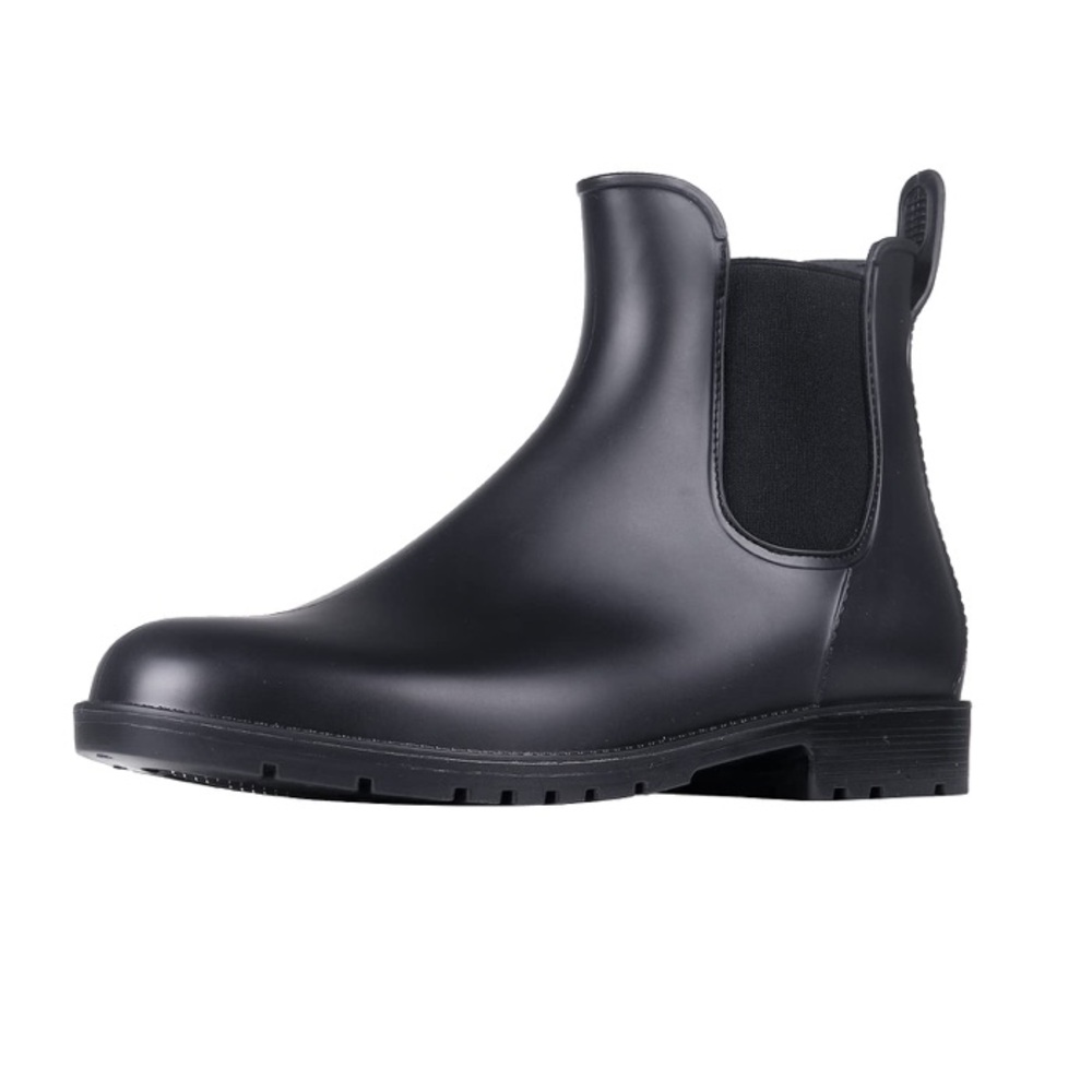 Asgard Women’s Ankle Rain Boots Waterproof Chelsea Boots Black Size 9-9.5.